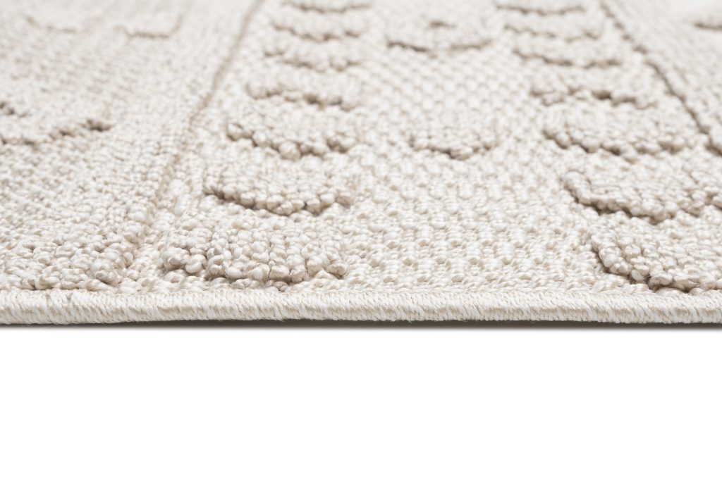 Teppich Timber Indoor Outdoor Beige Ethno Fransen