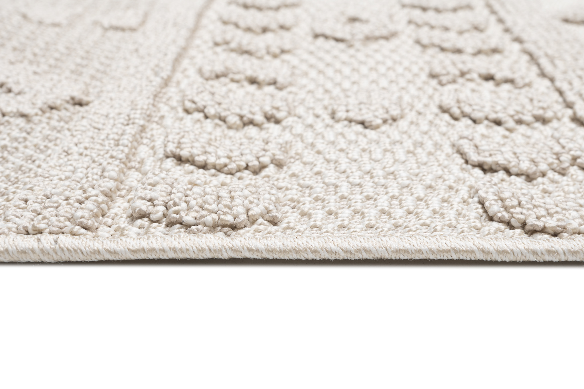 Teppich Timber Indoor Outdoor Beige Ethno Fransen