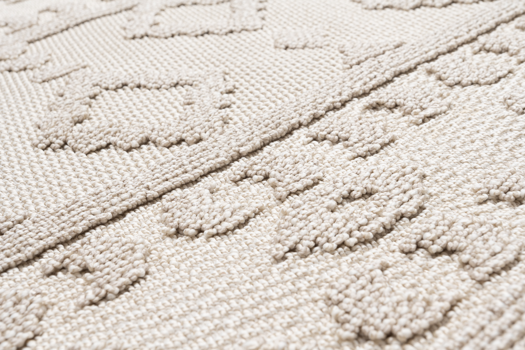Teppich Timber Indoor Outdoor Beige Ethno Fransen