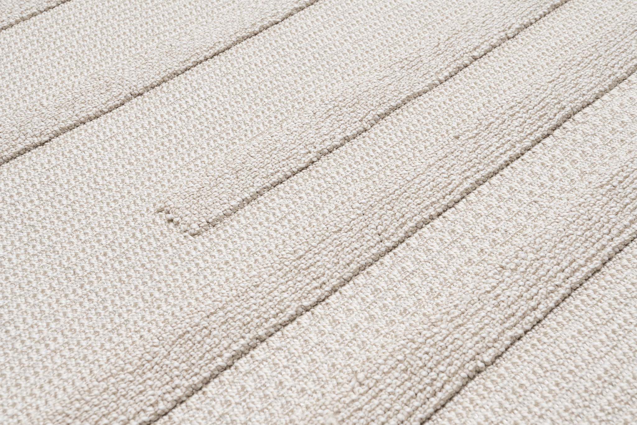 Teppich Timber Indoor Outdoor Beige Streifen Fransen