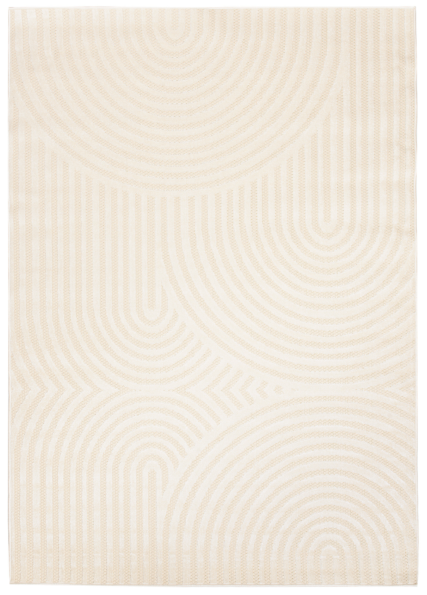 Teppich Outdoor Patio Creme Modern