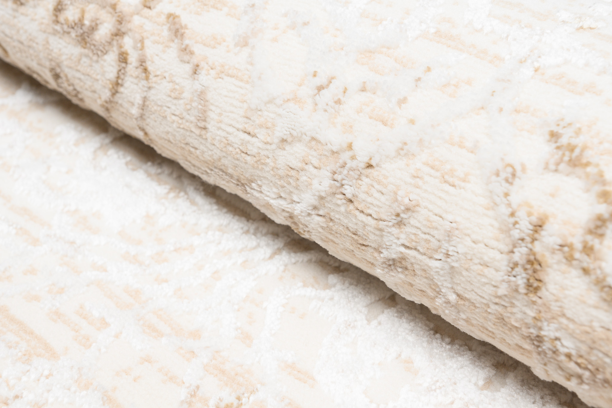 Teppich Hera Creme Beige Ornamente Vintage 3D-Effekt