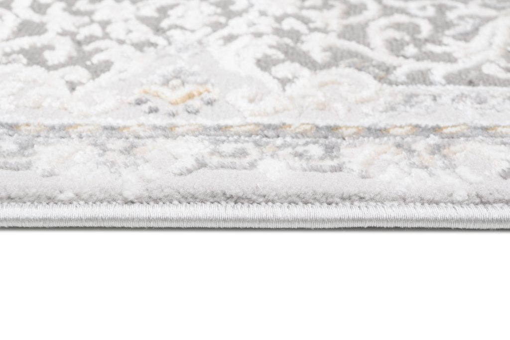 Teppich Hera Grau Beige Creme Klassisch 3D-Effekt