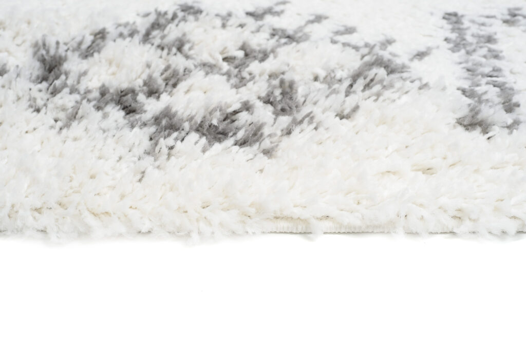 Teppichläufer Boho mit Fransen Creme Ethno Shaggy