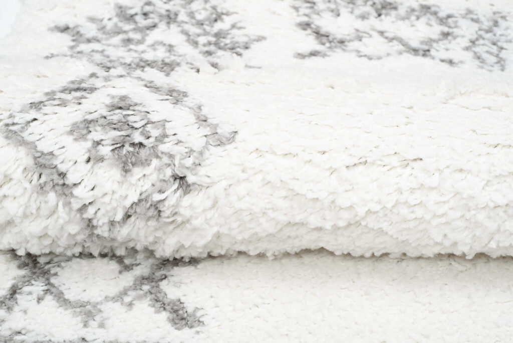 Teppichläufer Boho mit Fransen Creme Ethno Shaggy