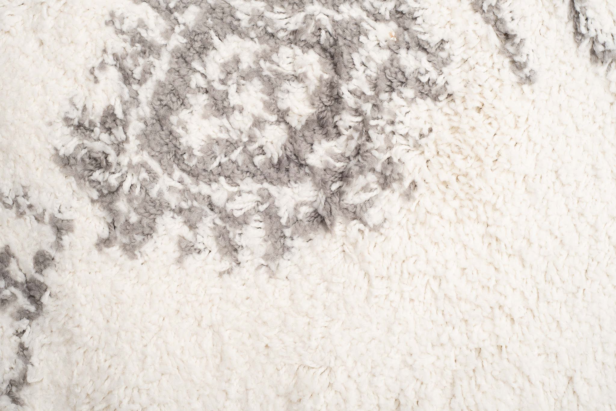 Teppich Boho mit Fransen Creme Ethno Shaggy