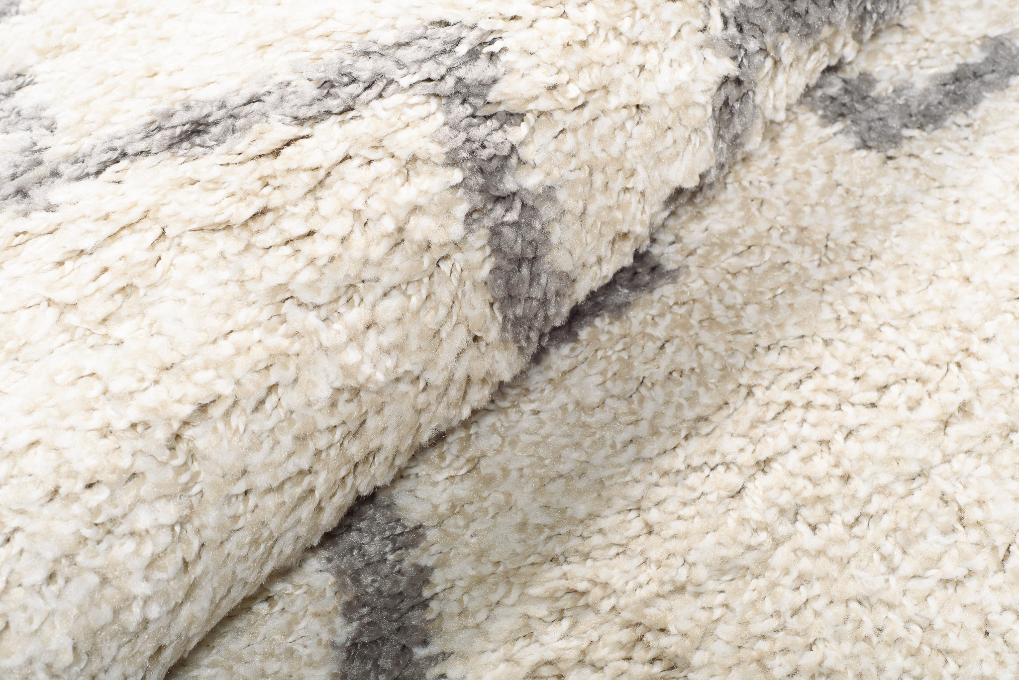 Teppich Boho Rund Creme Marokkanisch Kleeblatt