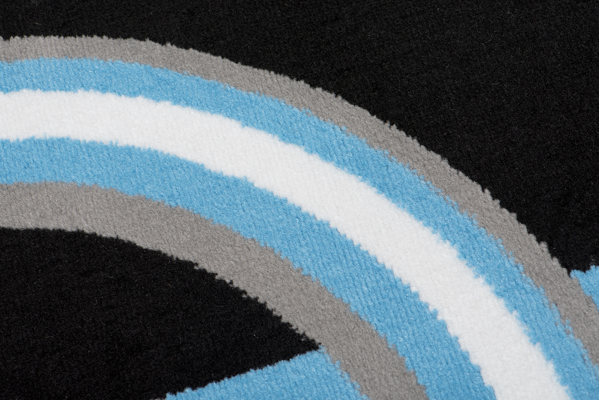 Teppich Maya Grau Blau Geometrisch Kreise