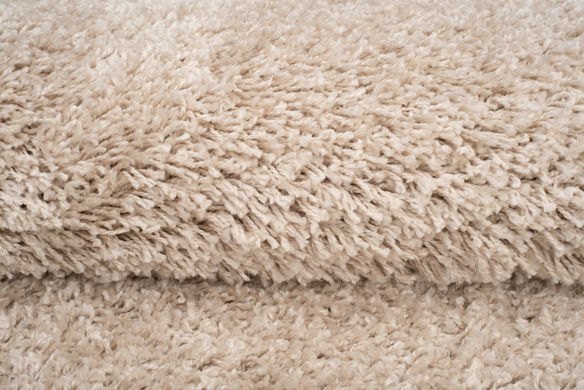 Teppich Boho mit Fransen Beige Shaggy