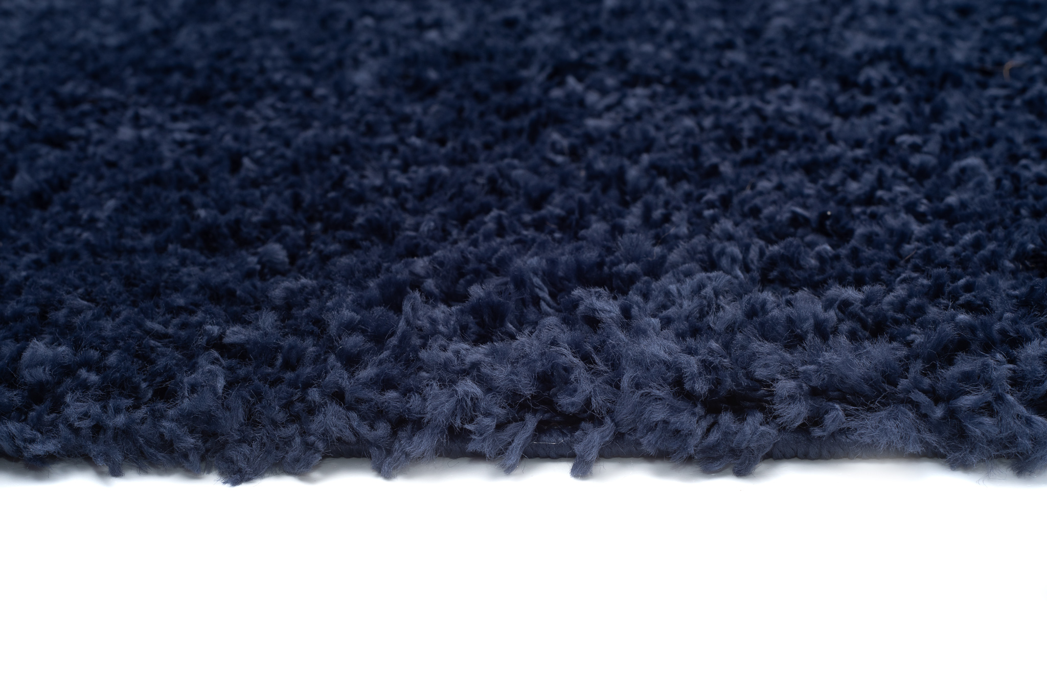 Teppich Boho mit Fransen Marineblau Shaggy