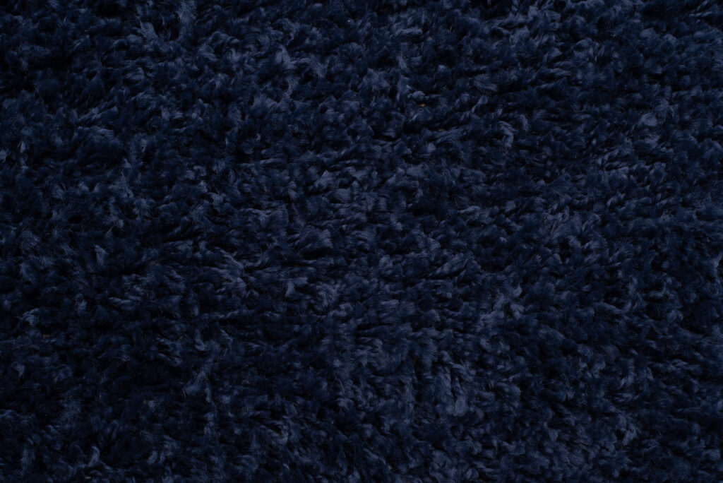 Teppich Boho mit Fransen Marineblau Shaggy