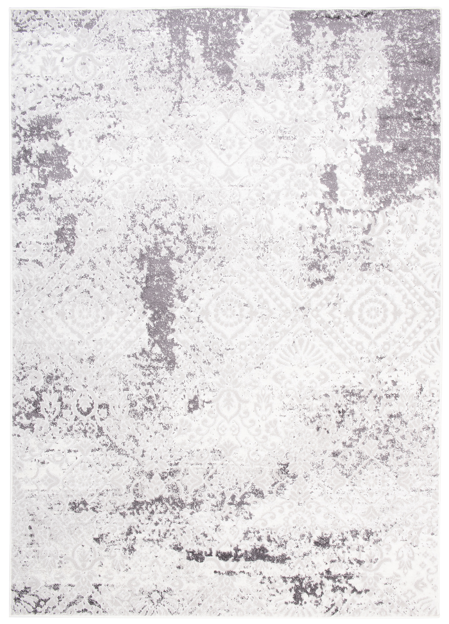 Teppich Sky Grau Creme Vintage Ornamente