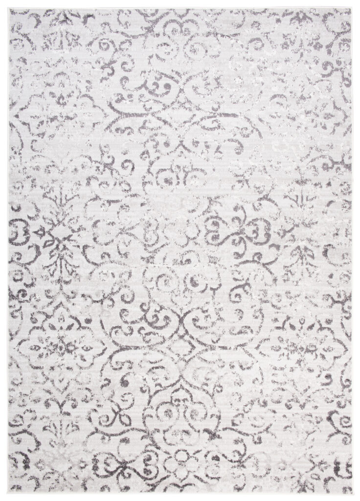 Teppich Sky Grau Vintage Floral Ornamente