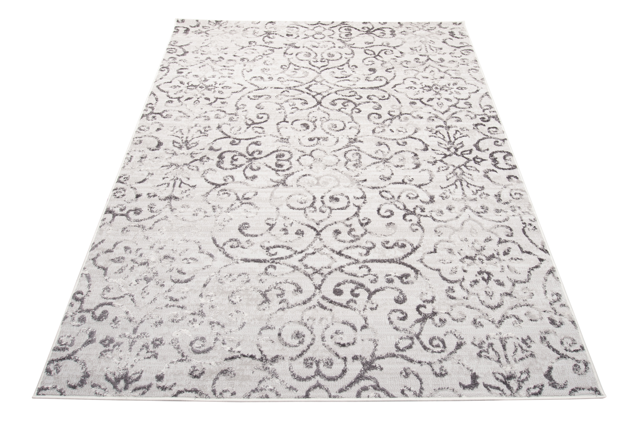 Teppich Sky Grau Vintage Floral Ornamente