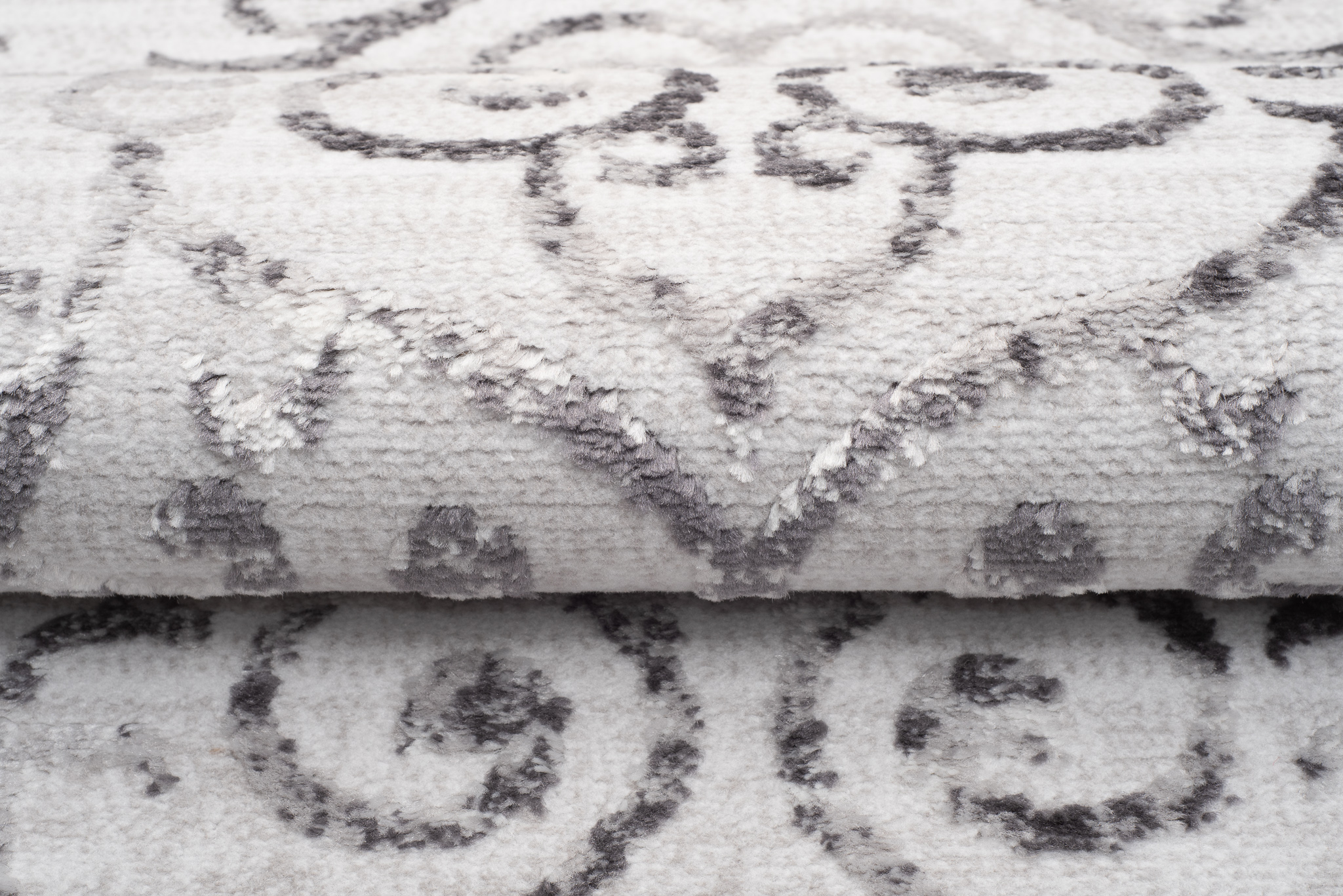 Teppich Sky Grau Vintage Floral Ornamente