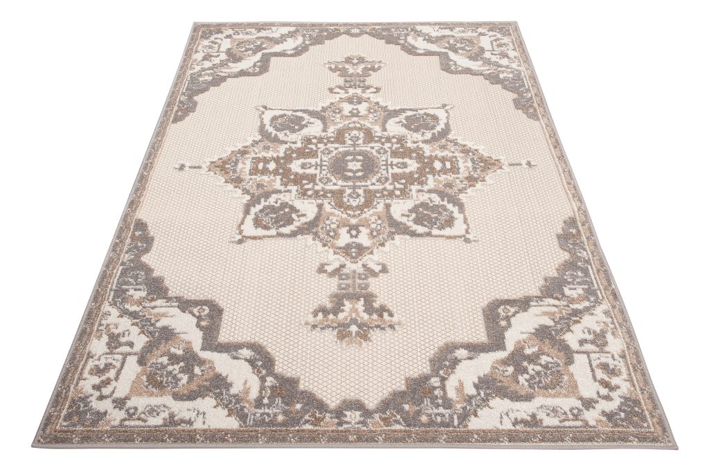 Teppich Outdoor Patio Creme Beige Vintage