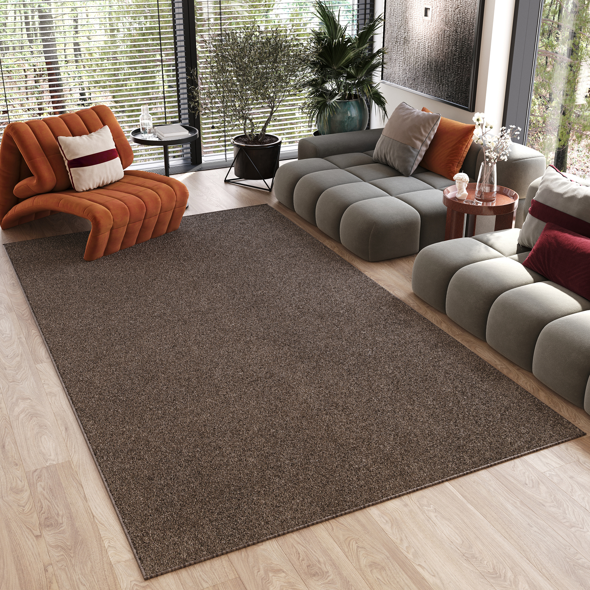 Teppich Noyan Braun Modern Antirutsch