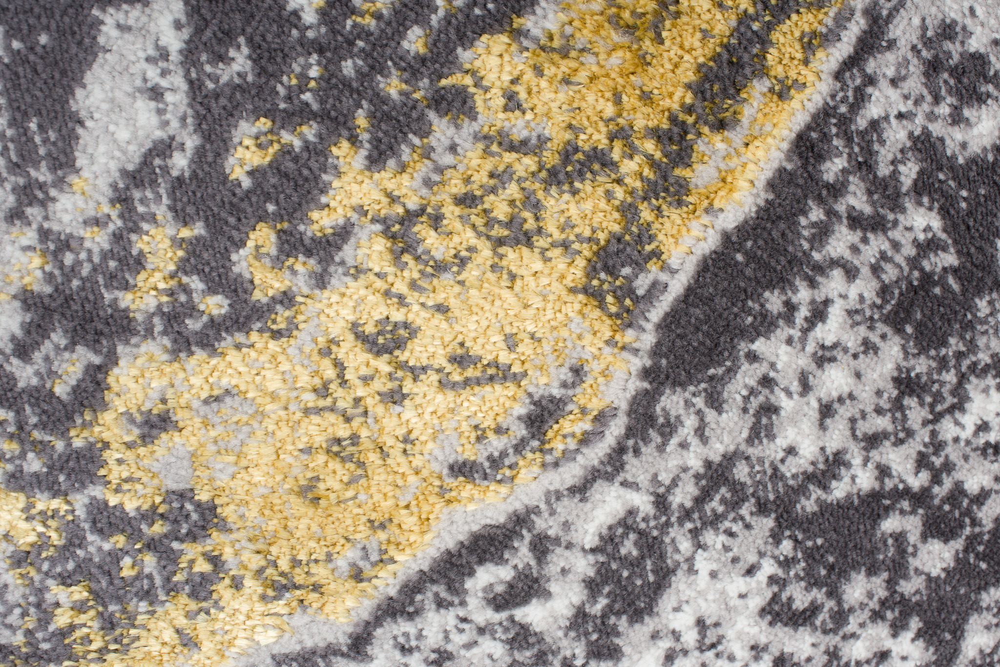 Teppich Shine Grau Gold Modern Marmor Effekt 3D