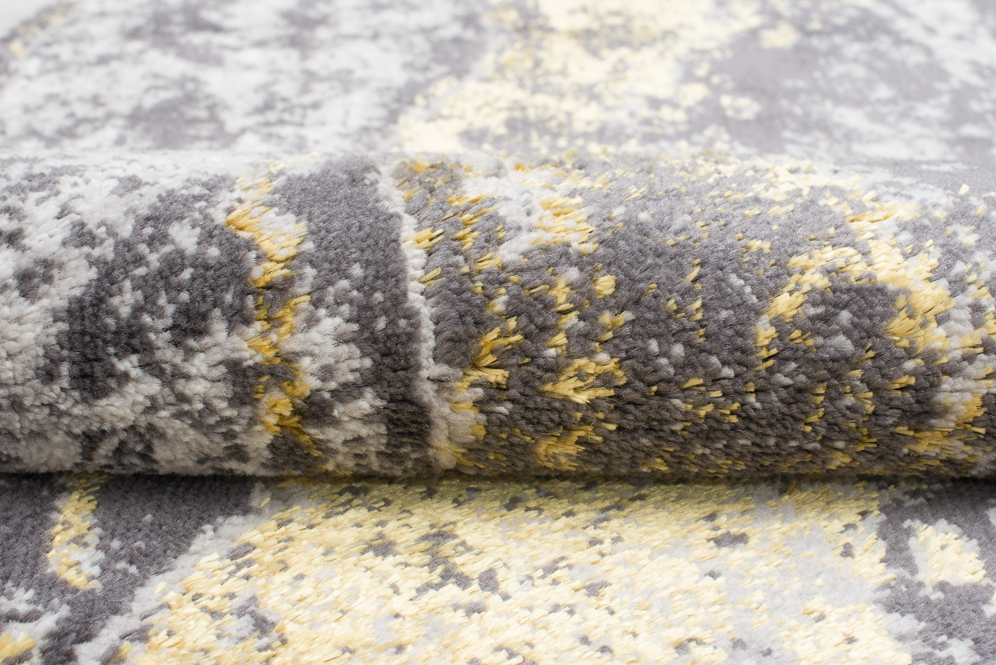 Teppich Shine Grau Gold Modern Marmor Effekt 3D