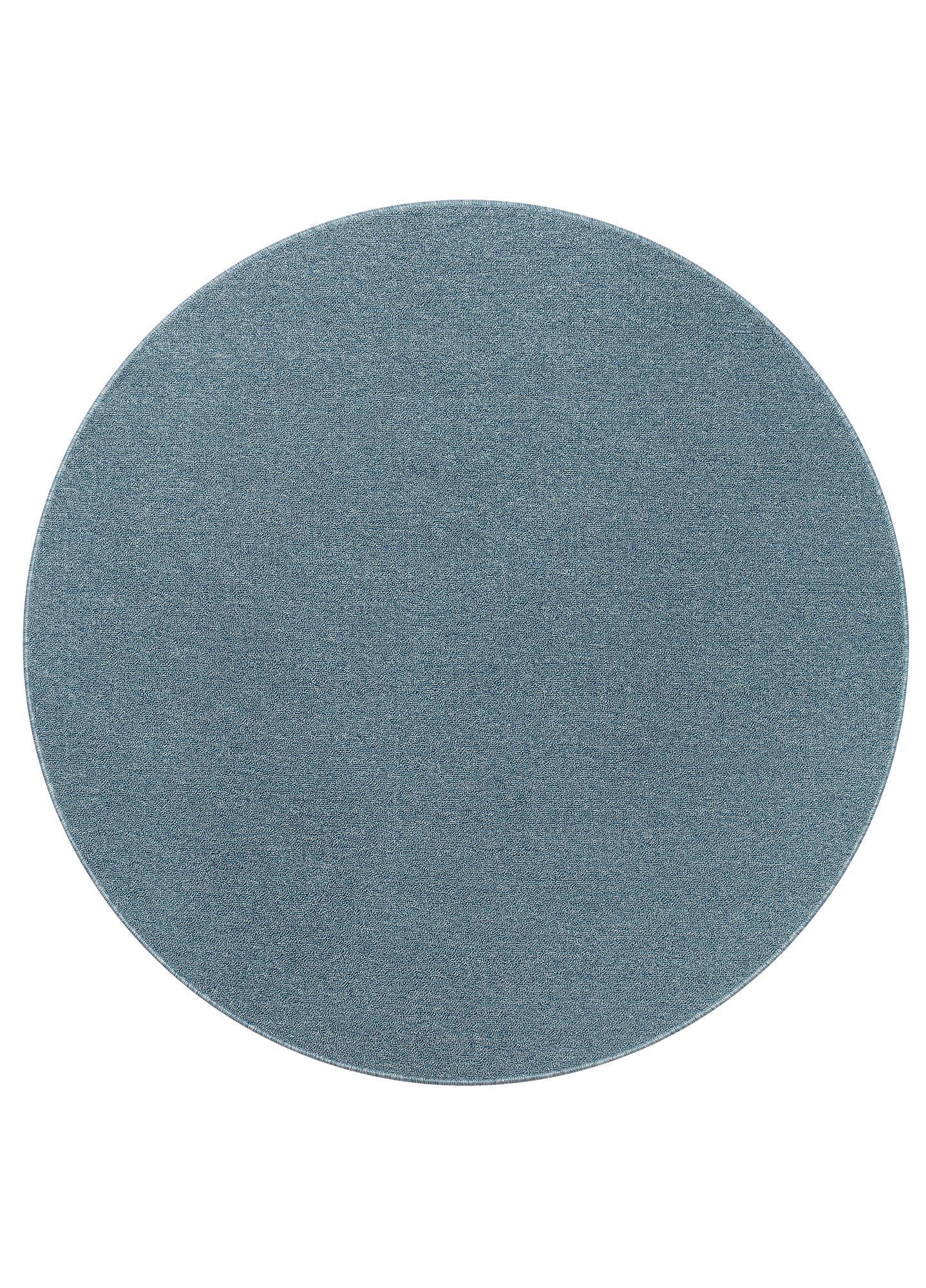 Teppich Nizza Rund Blau Modern Antirutsch
