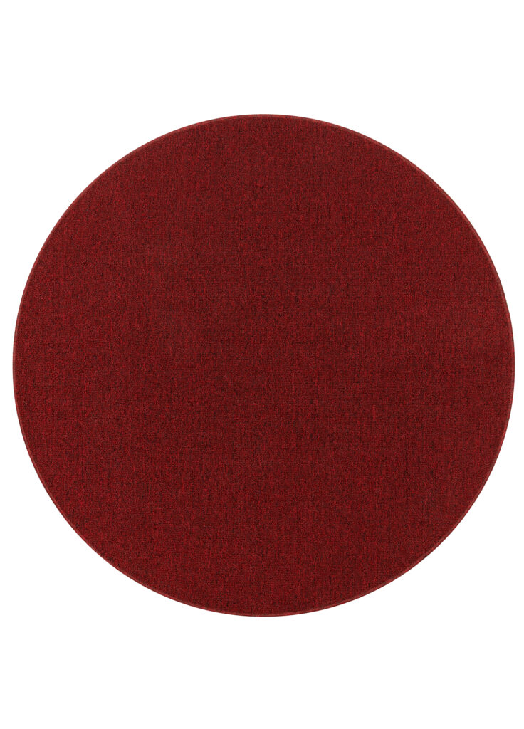 Teppich Nizza Rund Rot Modern Antirutsch