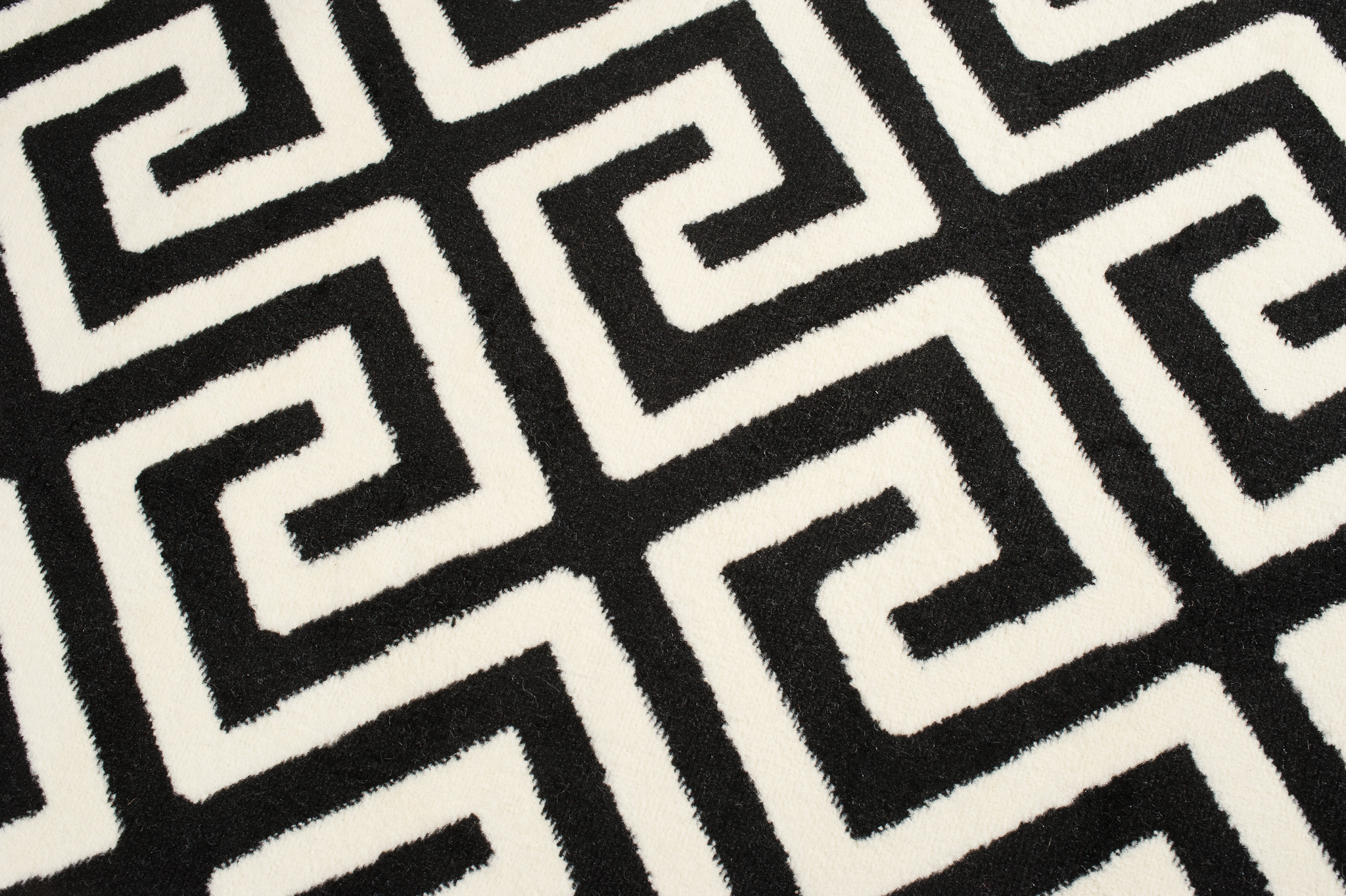 Teppich Dream Kurzflor Schwarz Weiß Modern Griechisch Design