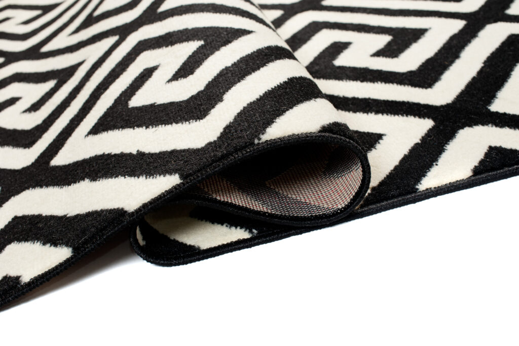 Teppich Dream Kurzflor Schwarz Weiß Modern Griechisch Design