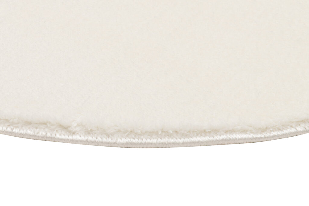 Teppich Cuddle Rund Anti-Rutsch Creme Shaggy