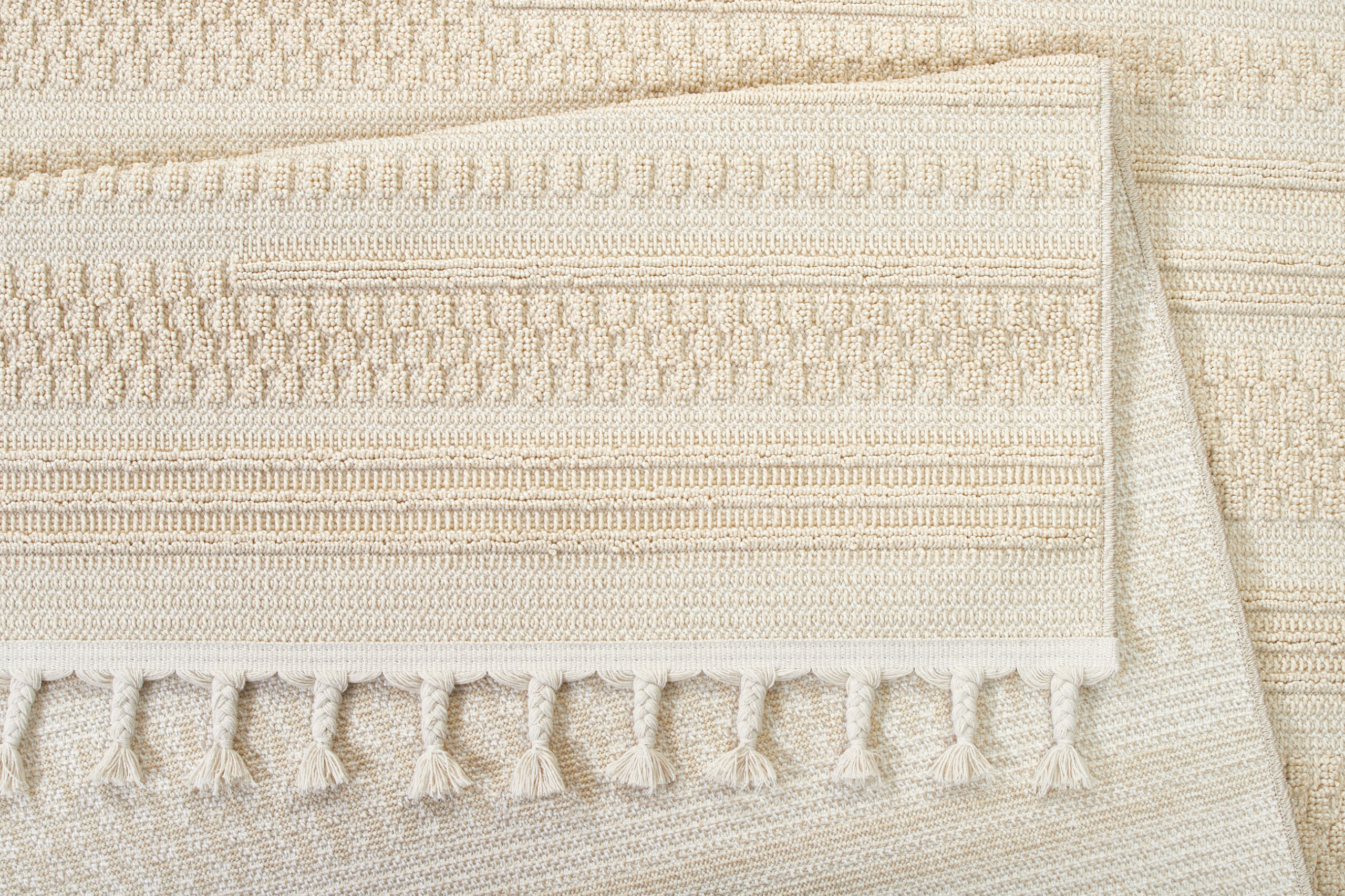 Teppich Outdoor Rio Loop Creme Linien