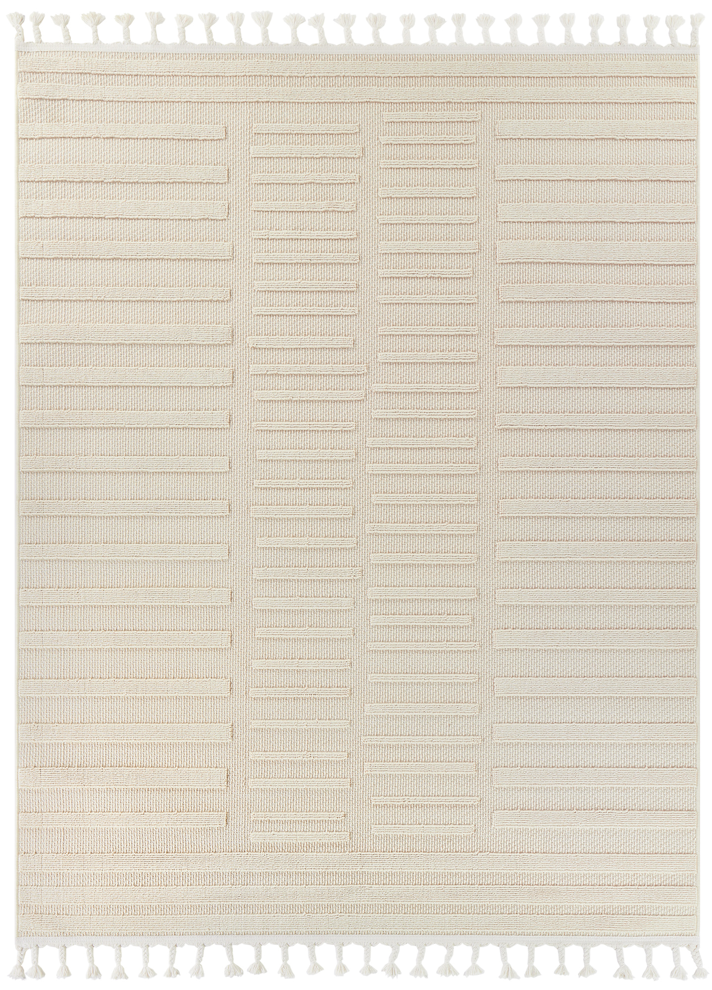 Teppich Outdoor Rio Loop Creme Streifen