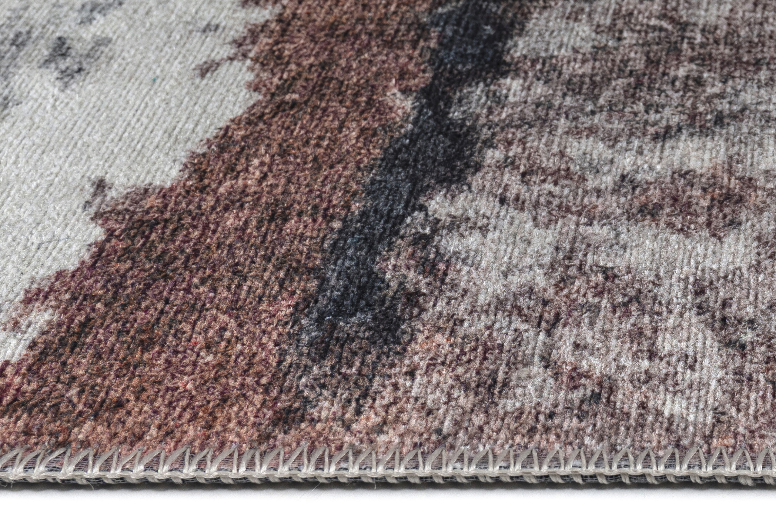 Teppich Ritz Marineblau Grau Abstrakt