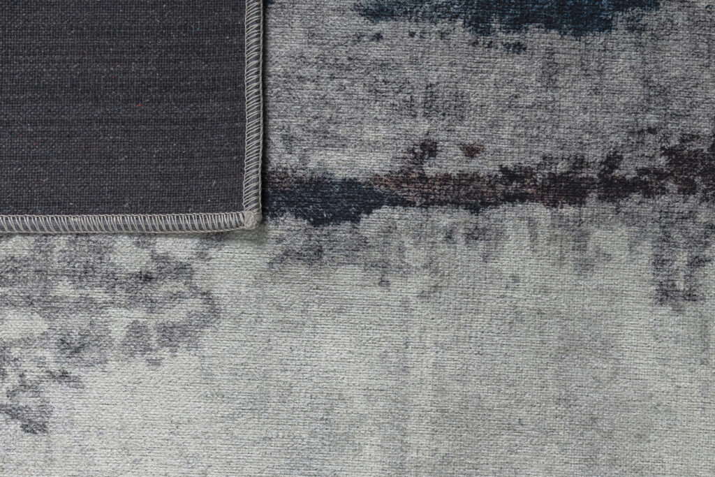 Teppich Ritz Marineblau Grau Abstrakt