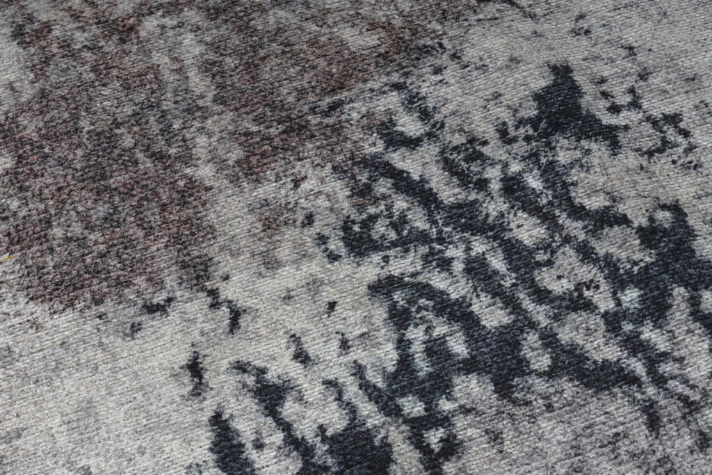 Teppich Ritz Marineblau Grau Abstrakt