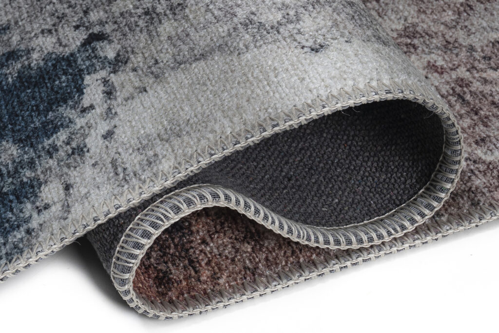 Teppich Ritz Marineblau Grau Abstrakt