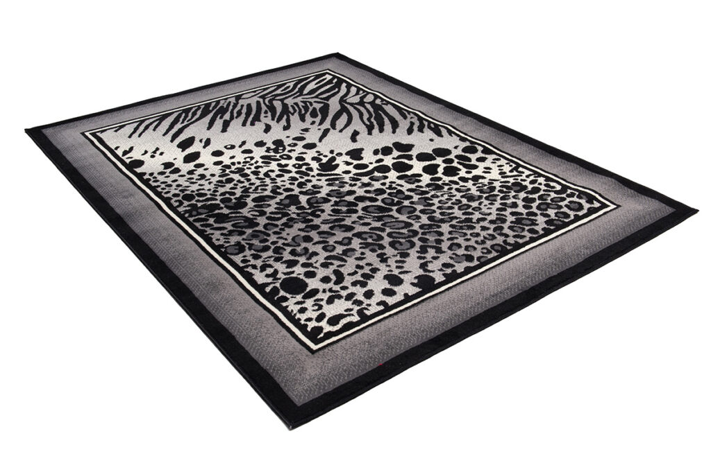 Teppich Dream Modern Kurzflor Grau Creme Tiermotiv
