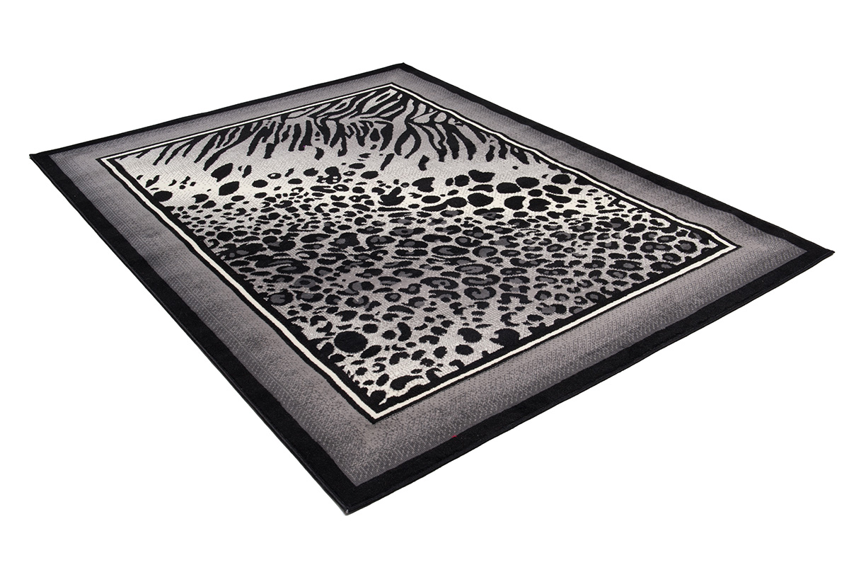 Teppich Dream Modern Kurzflor Grau Creme Tiermotiv