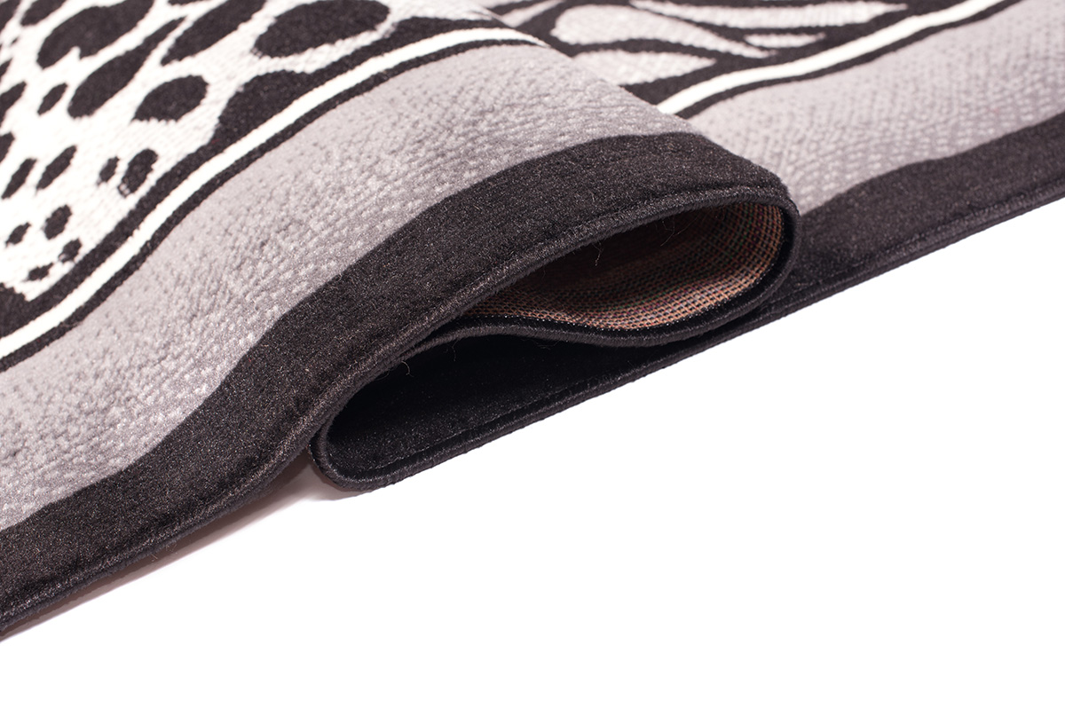 Teppich Dream Modern Kurzflor Grau Creme Tiermotiv