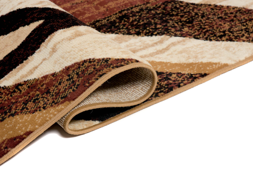 DREAM Kurzflor Teppich Modern Braun Creme Beige Figuren Meliert