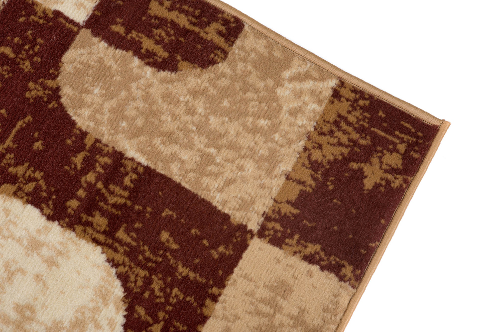 Teppich Dream Modern Kurzflor Braun Beige Figuren Meliert