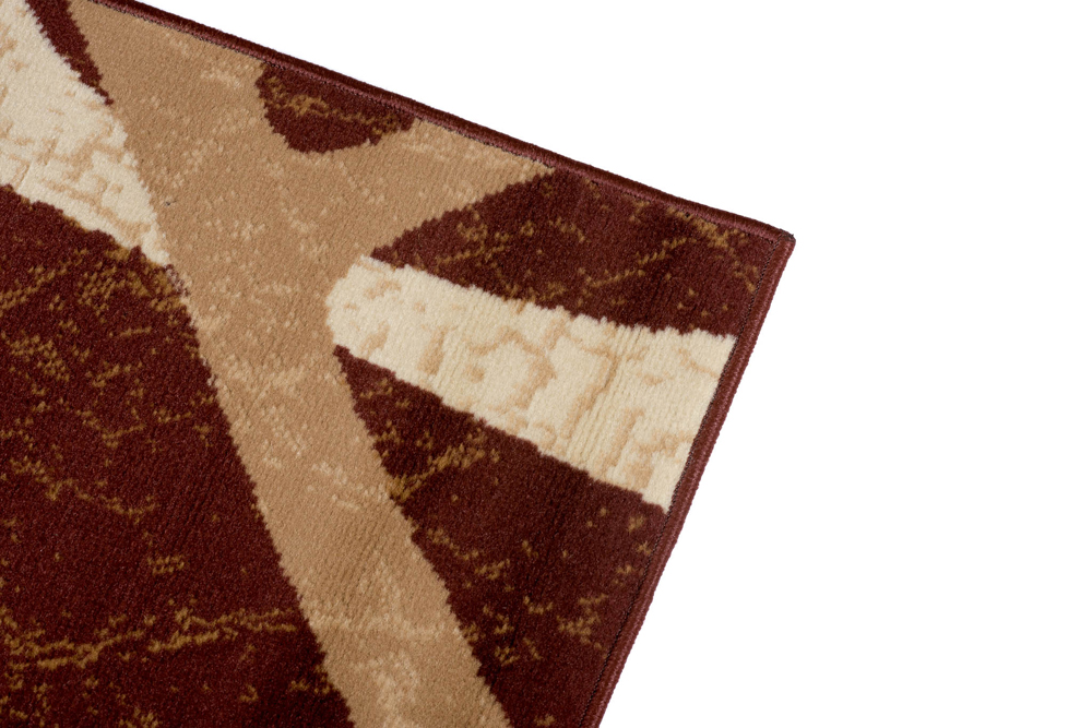 Teppich Dream Modern Kurzflor Creme Braun Meliert Streifen