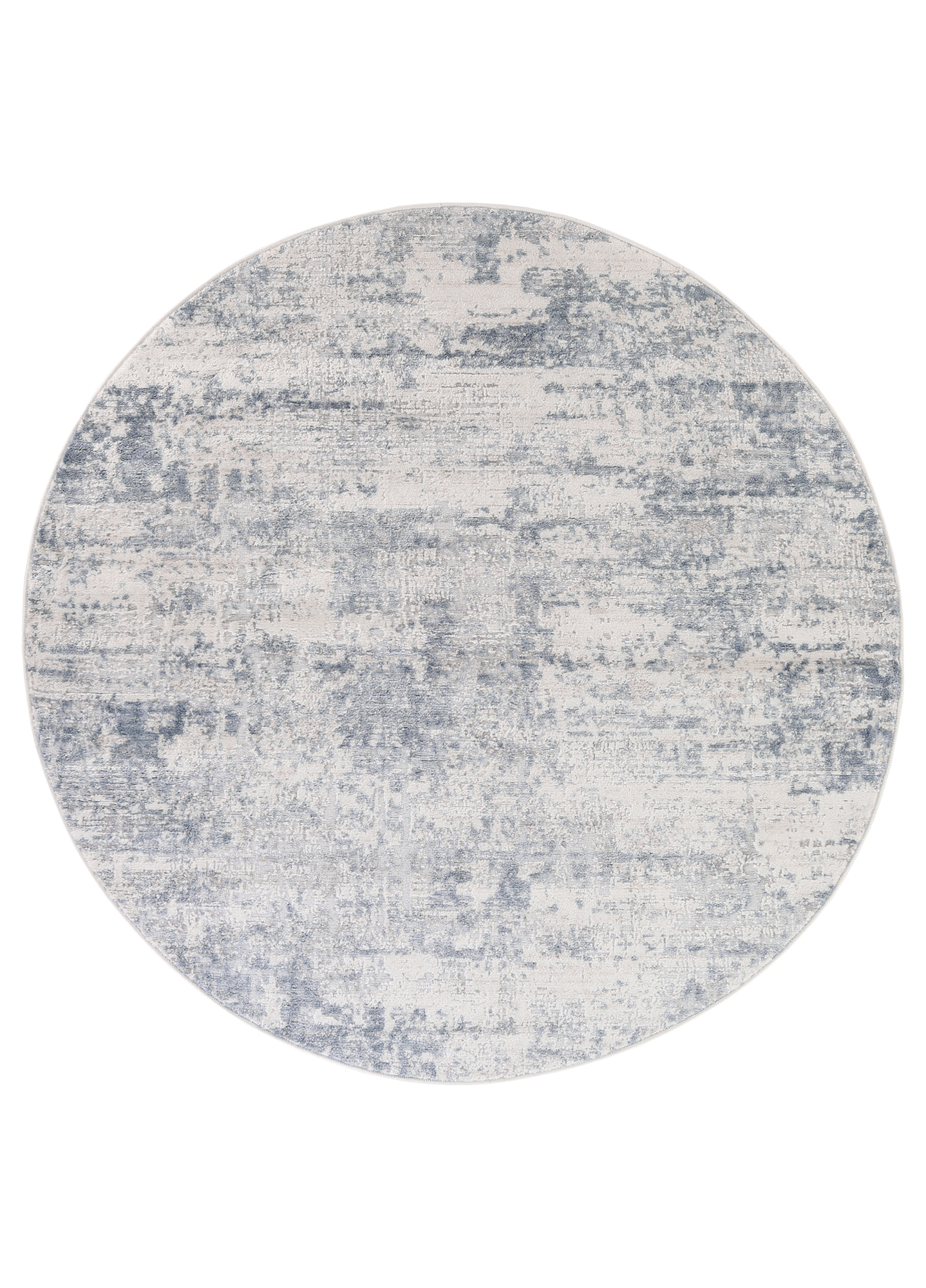 Teppich Sky Rund Blau Creme Abstrakt