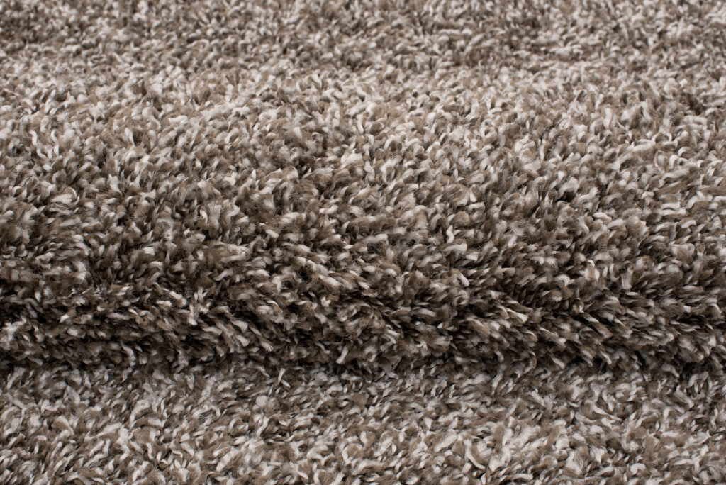 Teppichläufer Essence Shaggy Einfarbig Taupe Grau Melange