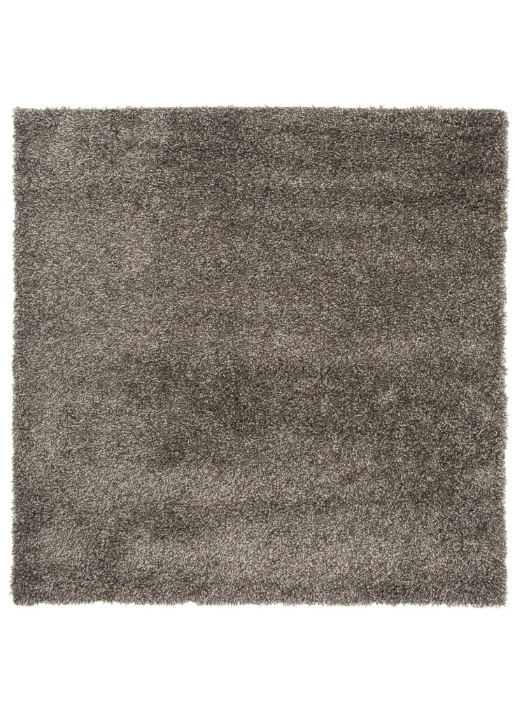 Teppich Essence Quadratisch Shaggy Taupe Grau Melange