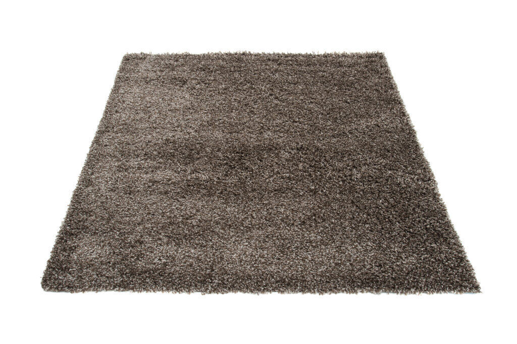 Teppich Essence Quadratisch Shaggy Taupe Grau Melange