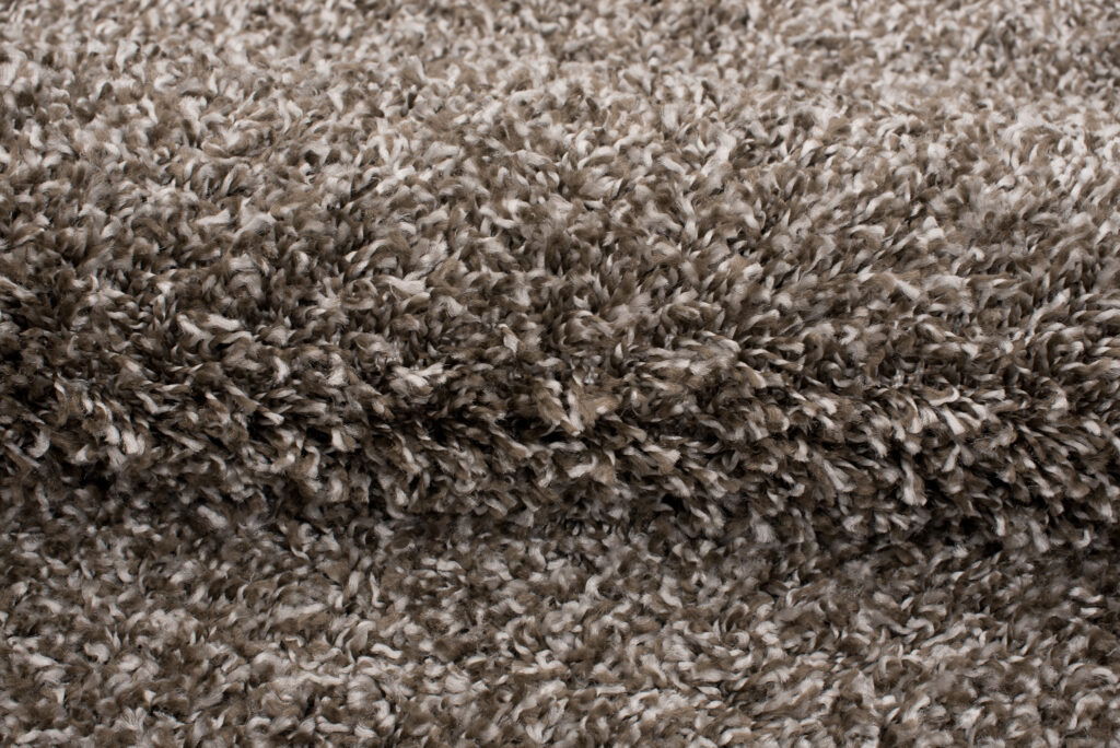 Teppich Essence Quadratisch Shaggy Taupe Grau Melange