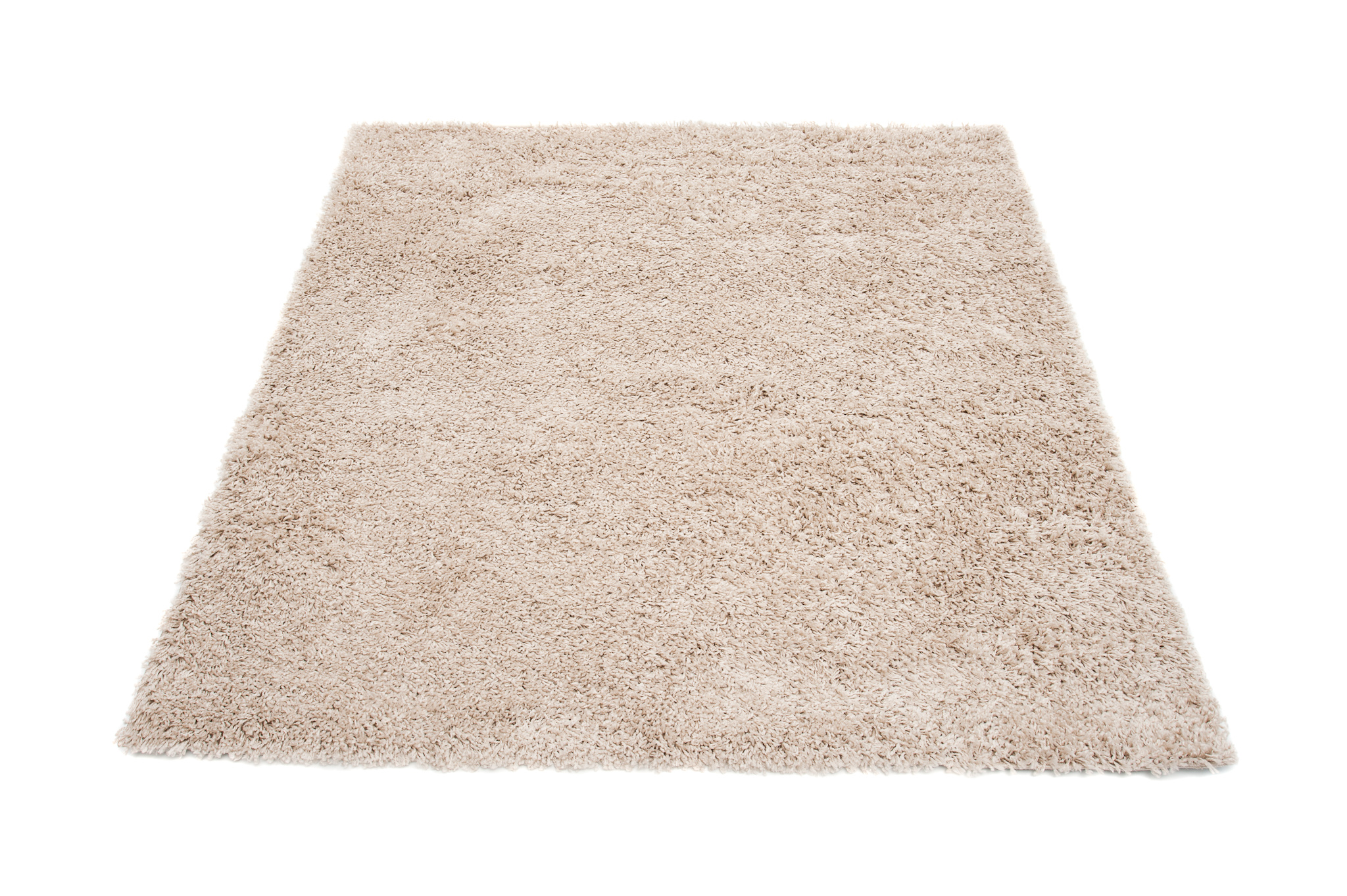Teppich Essence Quadratisch Shaggy Dunkelbeige