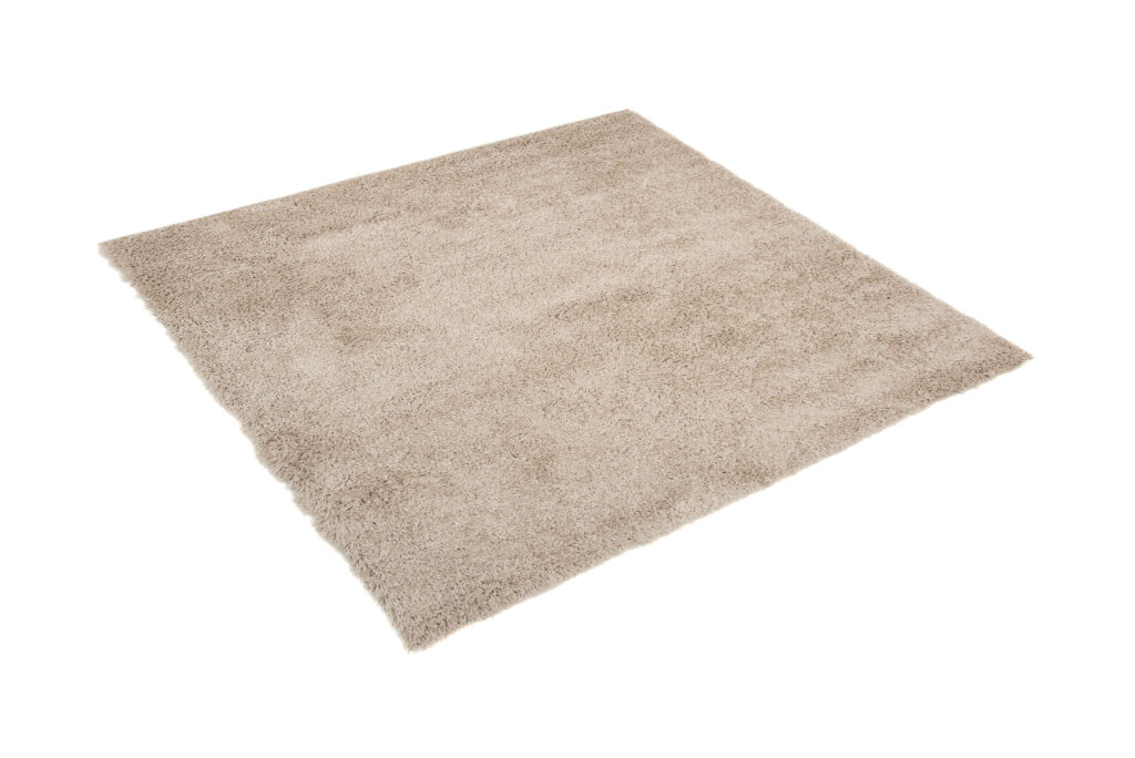 Teppich Essence Quadratisch Shaggy Dunkelbeige