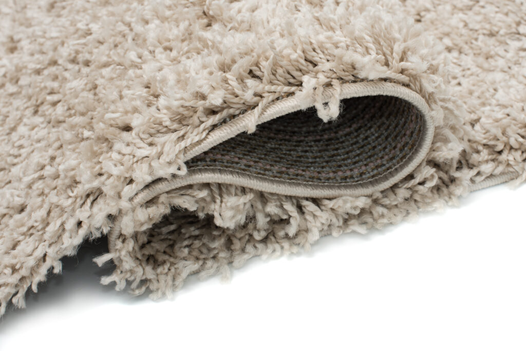 Teppich Essence Quadratisch Shaggy Dunkelbeige
