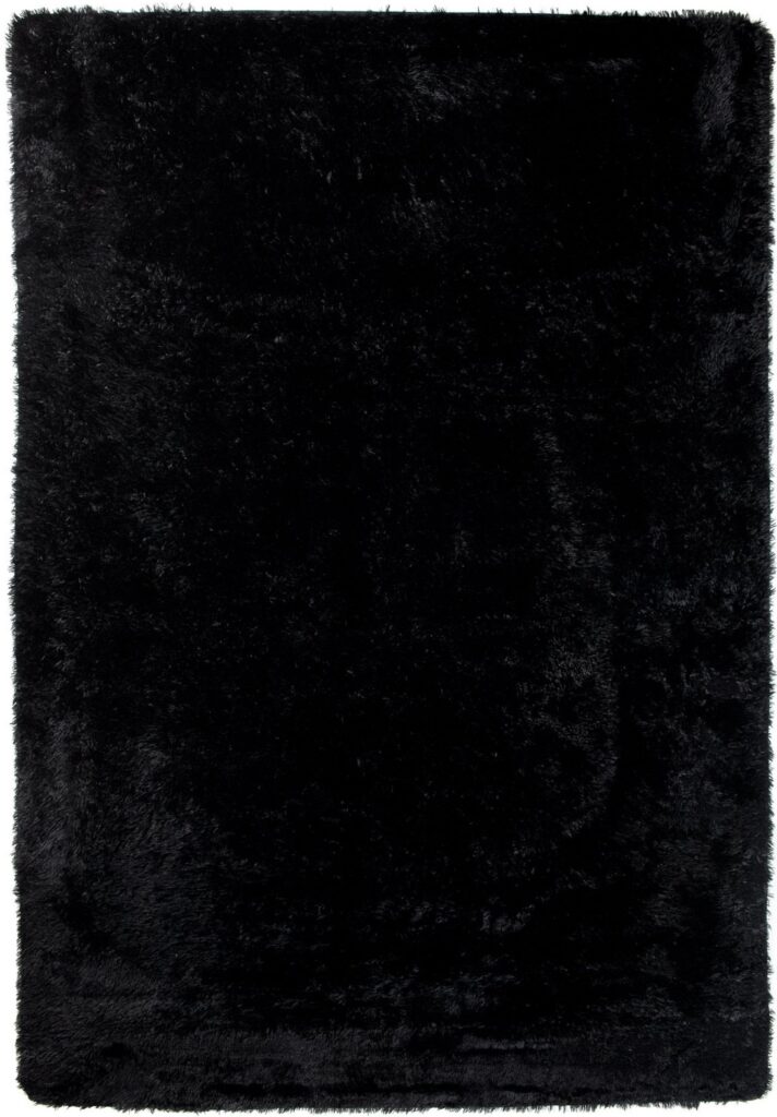 Teppich Silk Schwarz Rutschfest Shaggy