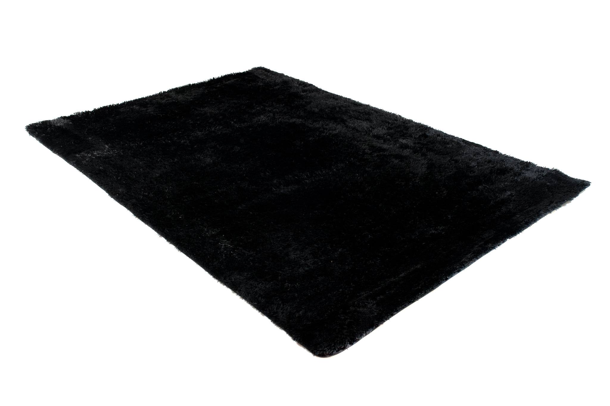 Teppich Silk Schwarz Rutschfest Shaggy